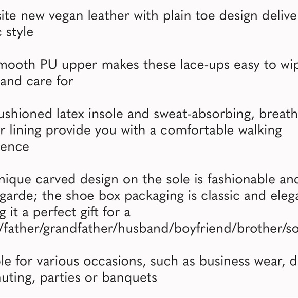 Men's Prince Classic Modern Formal Oxford Wingtip Lace Up Dress Shoes - Picture 7 of 7